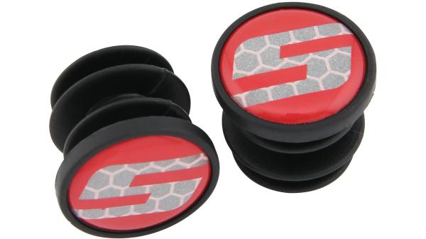 SRAM Lenkerstopfen   schwarz, grau, rot