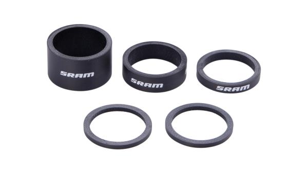 SRAM Spacer-Set  1 1/8" wei&szlig;, schwarz