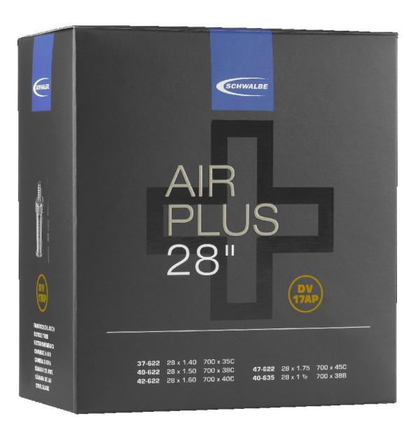 Schwalbe Schlauch Nr. 17AP 28�� AIR PLUS (DV40mm)