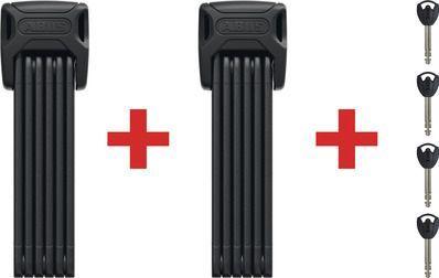 Abus Faltschloss BORDO Twinset 6000K/90 BK SH