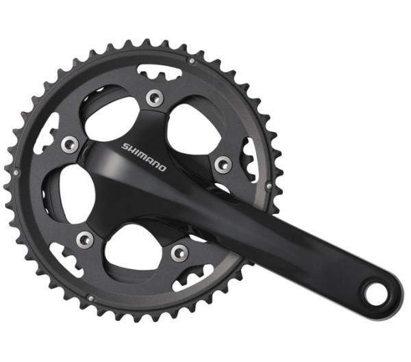 SHIMANO Kurbelgarnitur FC-CX50 10-fach 170 mm 46-36 Z&auml;hne Schwarz