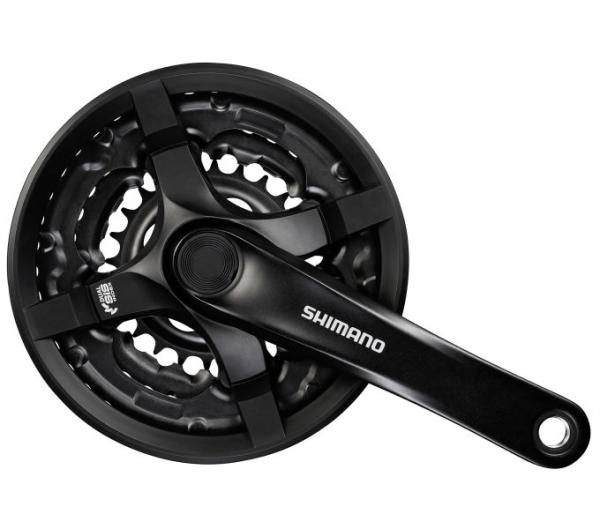 SHIMANO Kurbelgarnitur TOURNEY FC-TY501 6-fach/7-fach/8-fach 170 mm 42-34-24 Z&auml;hne