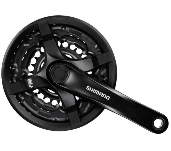 SHIMANO Kurbelgarnitur TOURNEY FC-TY501 6-fach/7-fach/8-fach 175 mm 42-34-24 Z&auml;hne