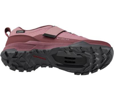 SHIMANO SHIMANO Fahrradschuhe EX500W Damen Touring SPD Gr&ouml;&szlig;e 43 Damenleisten Rot Produktbild 3