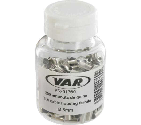 VAR 200 St&uuml;ck. Au&szlig;enh&uuml;llenendkappe FR-01760 &Oslash; 5 mm