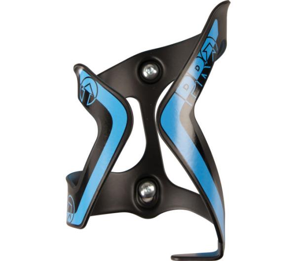 PRO Flaschenhalter Aluminium Seite Schwarz/Blau Einschub links