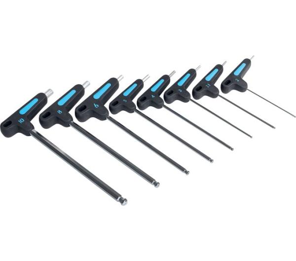 PRO Innensechskantschl&uuml;sselset T-Form mit Halter 2/2.5/3/4/5/6/8/10 mm