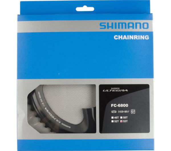 SHIMANO Kettenblatt ULTEGRA FC-6800 53 Z&auml;hne Grau