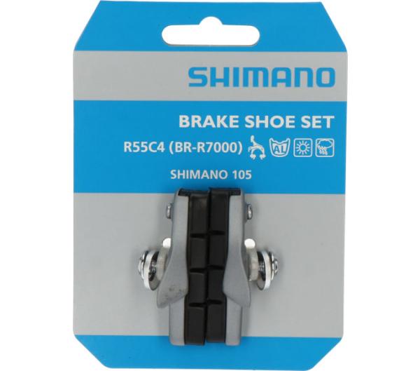 SHIMANO Bremsschuh R55C4 Cartridge BR-R7000 1 Paar F&uuml;r Alufelge Silber