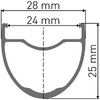 DT Swiss FELGE DT GR 531 27,5 ZOLL DISC 24L - 24 Loch