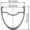 DT Swiss LAUFRAD VR DT E 1800 SPLINE DB 23MM 12/100MM TA