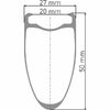 DT Swiss LAUFRAD HR DT ARC 1100 DICUT DB 50MM 12/142 TA SHIM 11S - 622 x 20 mm