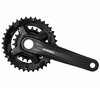 SHIMANO Kurbelgarnitur  FC-M210-B2 175 mm 36-22 Zähne Schwarz