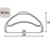 Exal FELGE BE 34+, 29  32L SCHW 34-622 VL:6,5MM OHNE ÖSUNG Schwarz