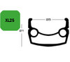Exal FELGE XL 25, 28  36L SCHW           25-622 VL:8,5MM EINFACHOESEN